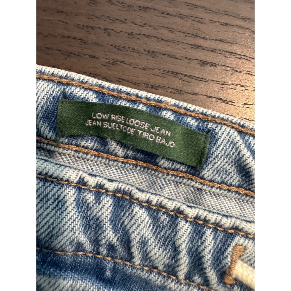 Wild Fable Low Rise Loose Jeans Womens Medium rigid Denim wide leg vintage retro - Picture 3 of 4